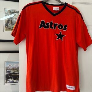 Mitchell & Ness Astros Kids Tee - Bold Orange